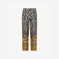 Pierre Louis Mascia ALOE Silk Trousers in TRIBALE CHIAROSCURO – International designer fashion boutique Australia Riada Concept Woollahra
