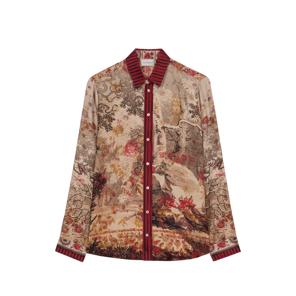 ALOE Longsleeve Shirt Silk in Multicolour