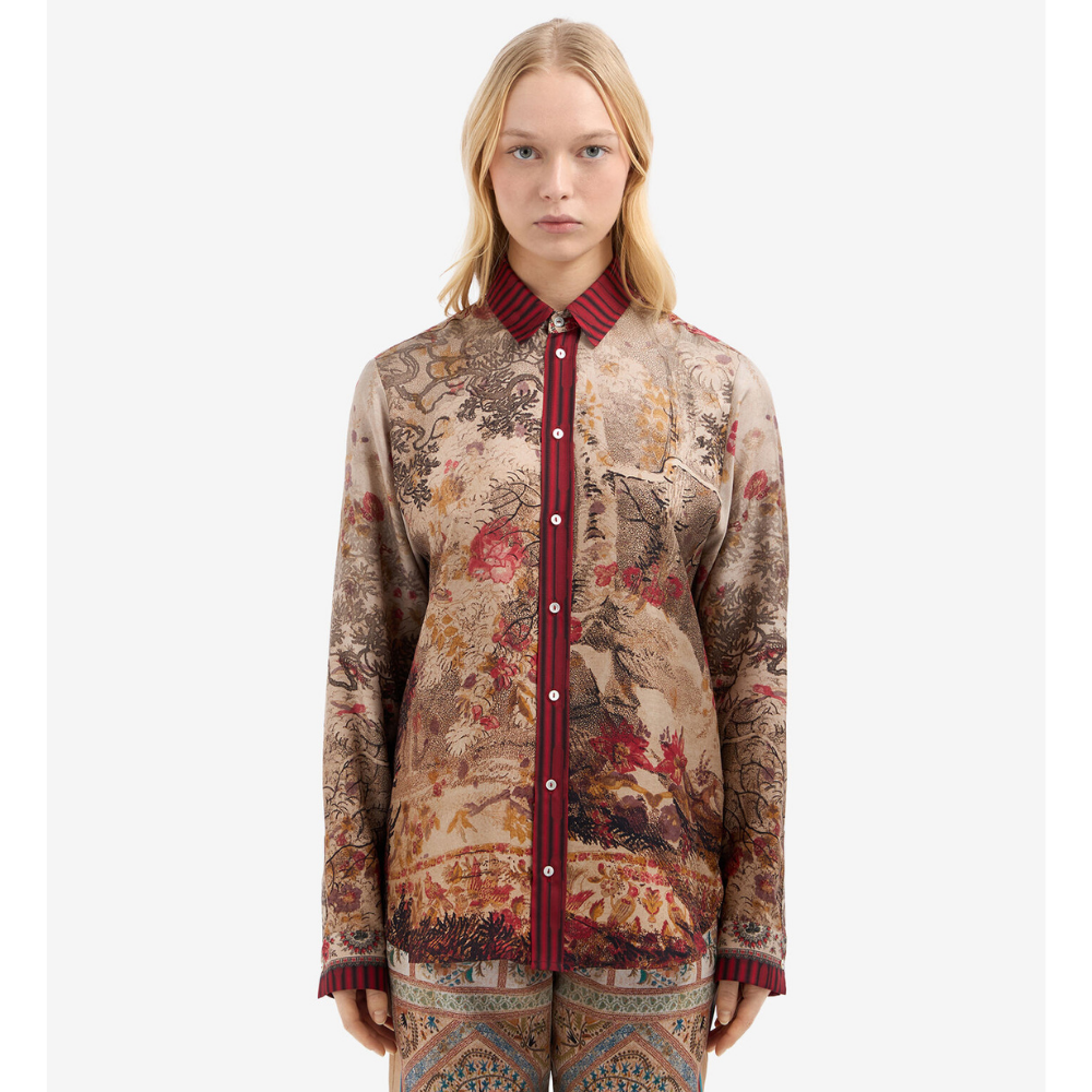 ALOE Longsleeve Shirt Silk in Multicolour