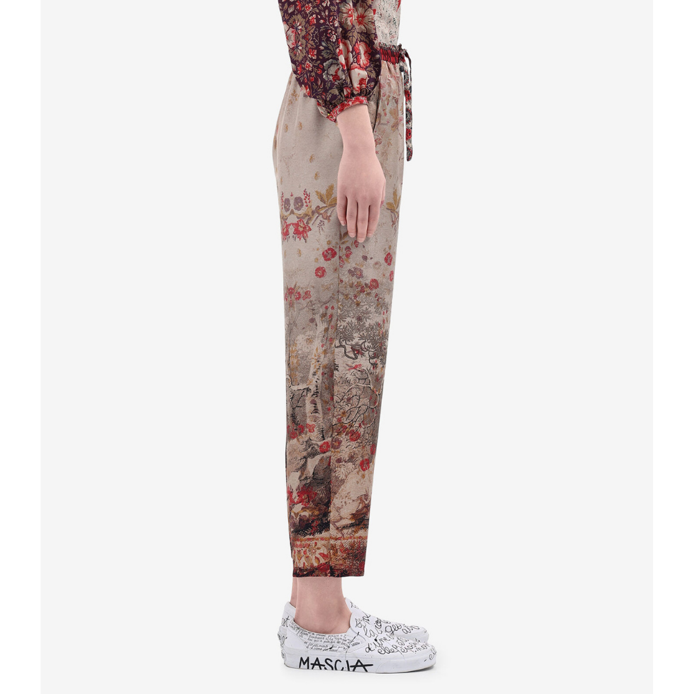 ALOE Trousers Silk in Multicolour 514840