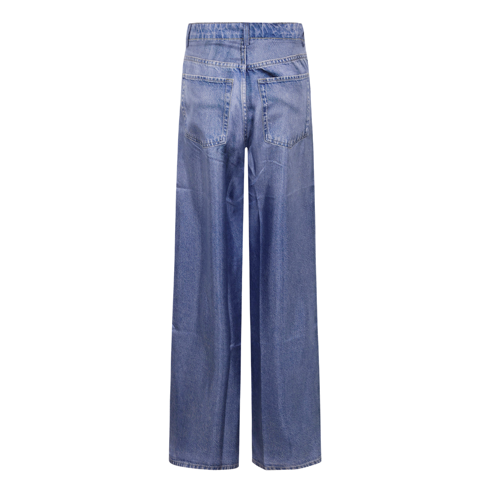 ALOE Trousers Silk in Blue 12566