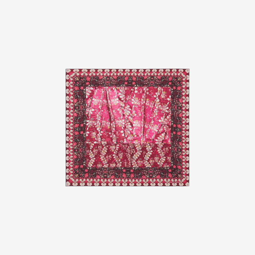 Pierre Louis Mascia ALOEUW Bandana Silk Scarf 67x67 in ROSA DAMASCO – International designer fashion boutique Australia Riada Concept Woollahra