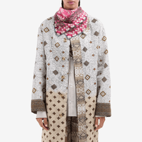 Pierre Louis Mascia ALOEUW Bandana Silk Scarf 67x67 in ROSA DAMASCO – International designer fashion boutique Australia Riada Concept Woollahra