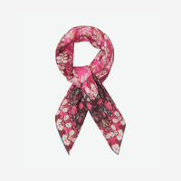 Pierre Louis Mascia ALOEUW Bandana Silk Scarf 67x67 in ROSA DAMASCO – International designer fashion boutique Australia Riada Concept Woollahra