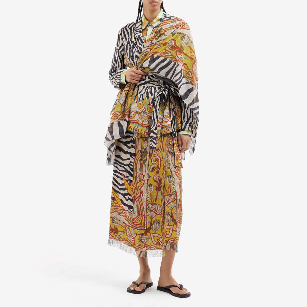 Pierre Louis Mascia ALOE Jacket Silk in TRIBALE CHIAROSCURO – International designer fashion boutique Australia Riada Concept Woollahra