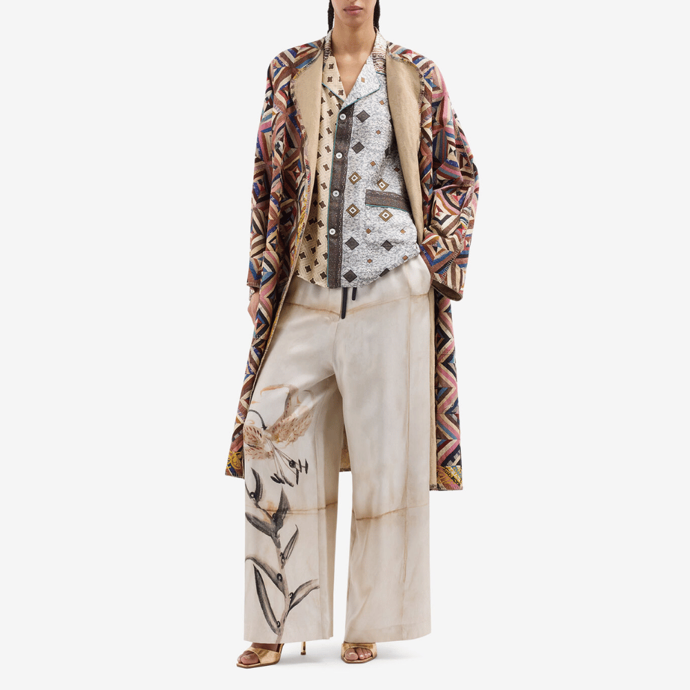 Pierre Louis Mascia ALOE Palazzo Silk Trousers in BAMBÙ – International designer fashion boutique Australia Riada Concept Woollahra