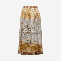 Pierre-Louis Mascia A-line Aloe Silk Skirt in Ochre Floral Tapestry Print PIERRE LOUIS MASCIA designer fashion online or in-store at Riada Concept, Sydney’s high-end fashion boutique in Australia.