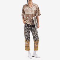 Pierre Louis Mascia ALOE Silk Trousers in TRIBALE CHIAROSCURO – International designer fashion boutique Australia Riada Concept Woollahra