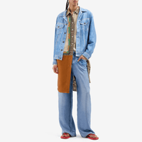 Pierre Louis Mascia ALOQHI Silk Jacket in Faux-Denim – International designer fashion boutique Australia Riada Concept Woollahra