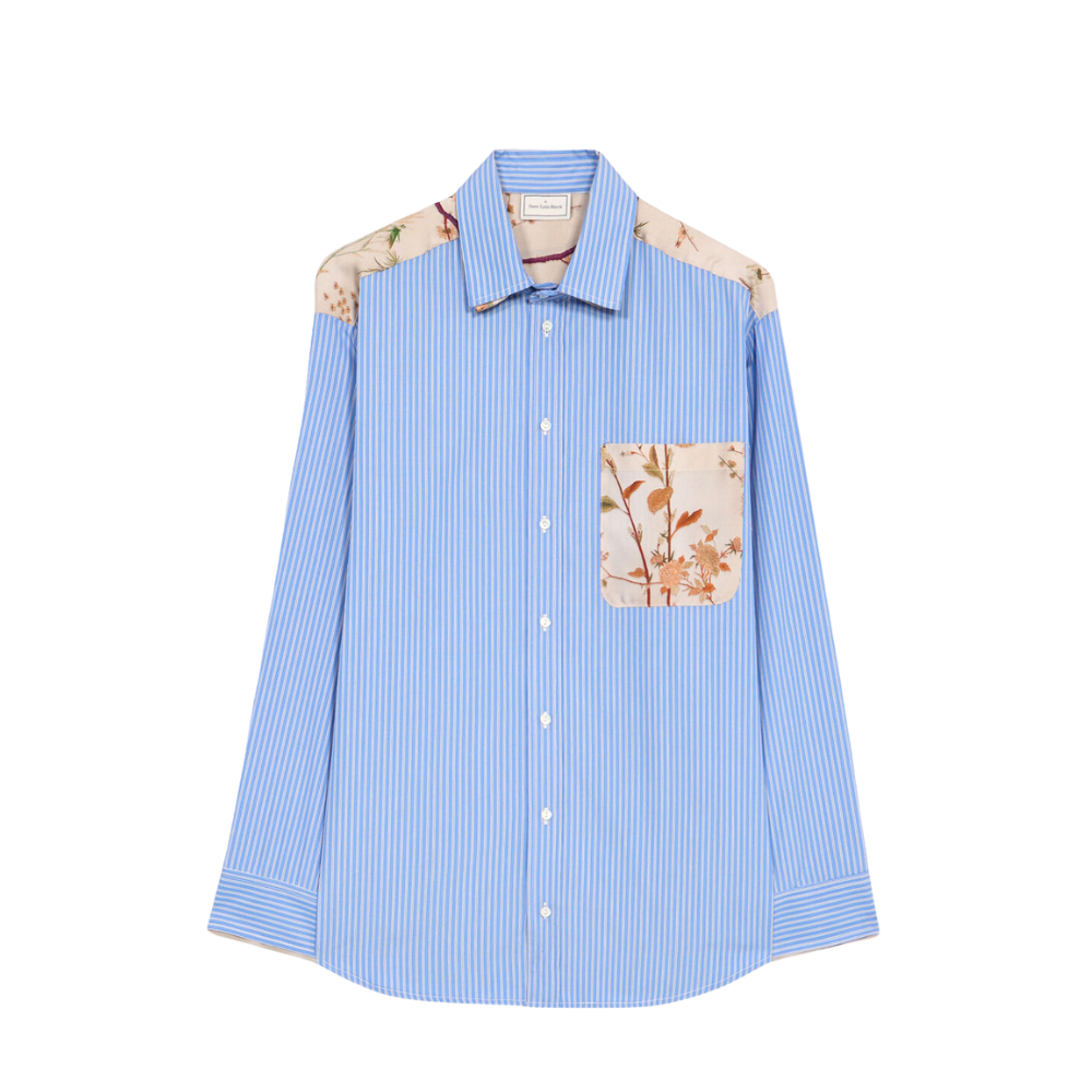 ALOTHO Longsleeve Shirt Cotton in Blue