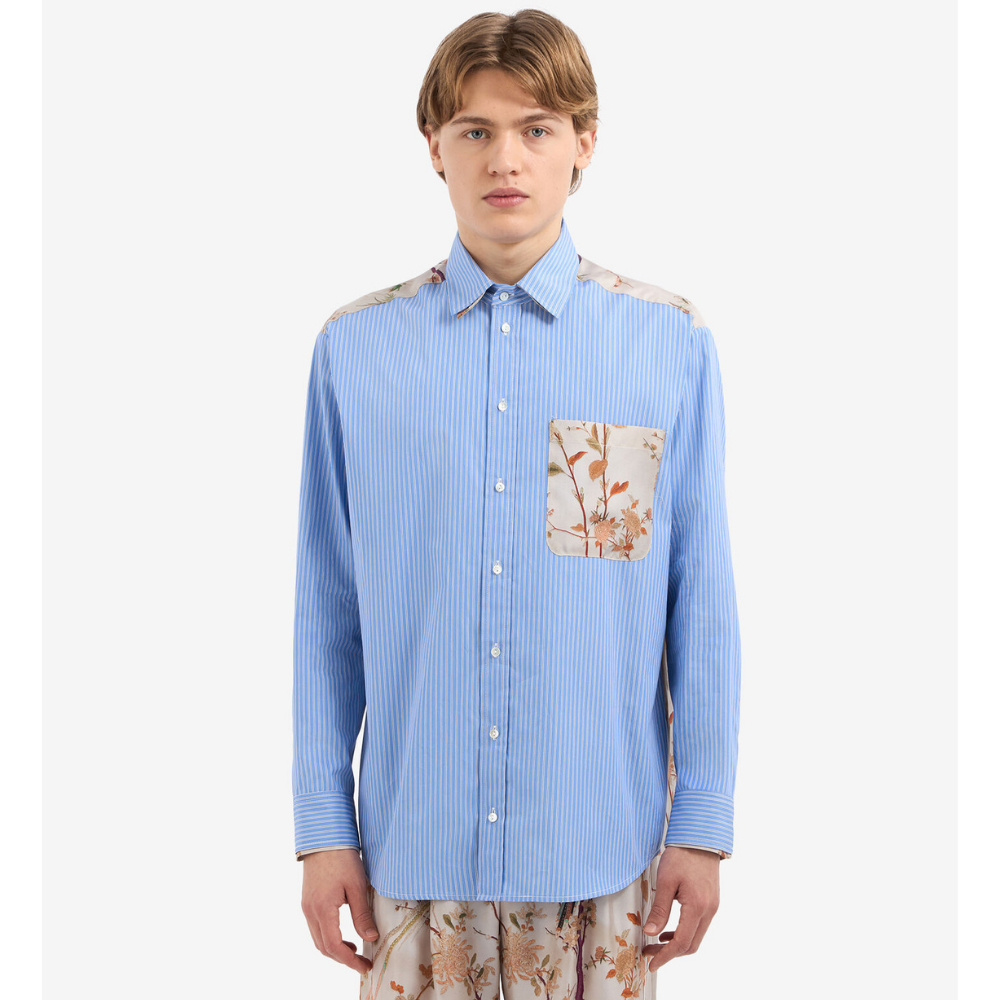 ALOTHO Longsleeve Shirt Cotton in Blue