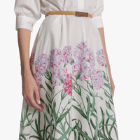 Alberta Ferretti Cotton Herbarium Print Shirt Dress – International designer fashion boutique Australia Riada Concept Woollahra
