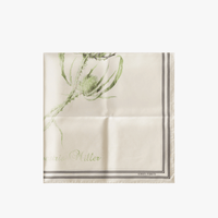 Alberta Ferretti Silk Thistle Print Scarf in Ivory – International designer fashion boutique Australia Riada Concept Woollahra