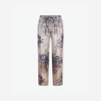 Pierre Louis Mascia Aloe Silk Trousers in CENERE ROSATA – International designer fashion boutique Australia Riada Concept Woollahra