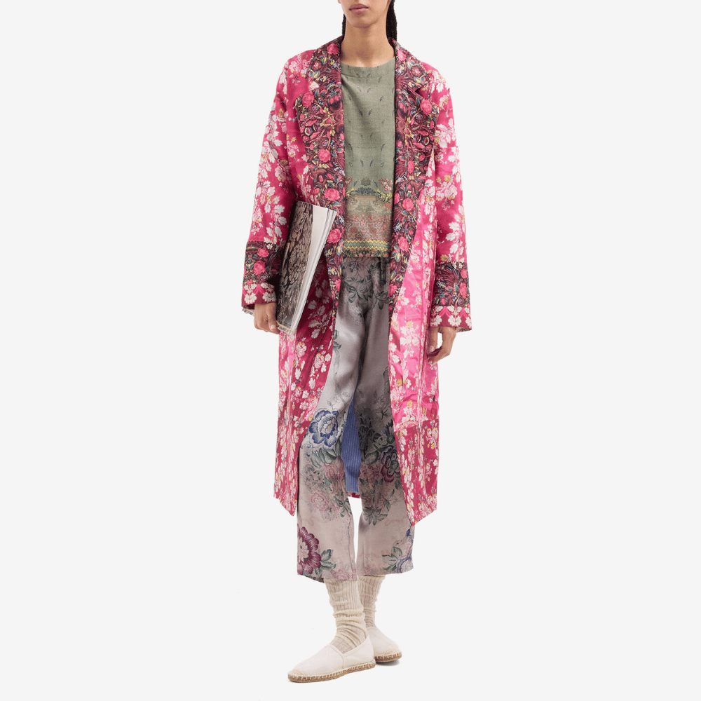 Pierre Louis Mascia Aloe Silk Trousers in CENERE ROSATA – International designer fashion boutique Australia Riada Concept Woollahra