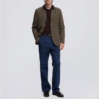 Aspesi Isaac Slim Fit Shetland Wool Plaid Blazer in Brown Check – International designer fashion boutique Australia Riada Concept Woollahra