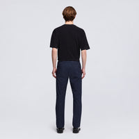 Back view of the Aspesi Revisited Trekking Trousers in navy, showing the patch pockets and shaped knees