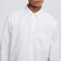 Aspesi Slim Fit Oxford Cotton Button-Down Shirt in White – International designer fashion boutique Australia Riada Concept Woollahra
