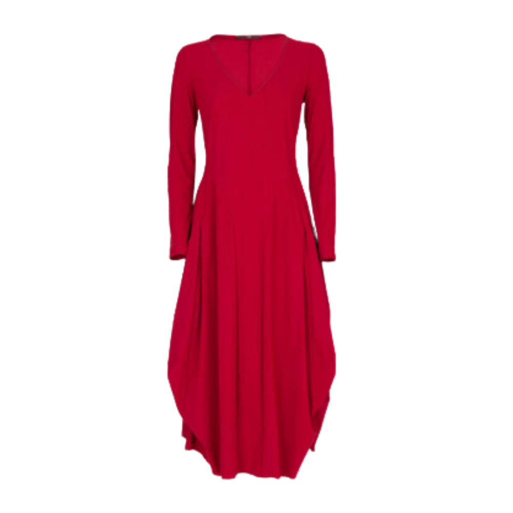 At-Length Dress in Bordeaux Rosato