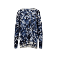 Avant Toi Hand-Painted Cashmere Silk Boat Neck Pullover in Fiume - International designer fashion boutique Australia Riada Concept Woollahra