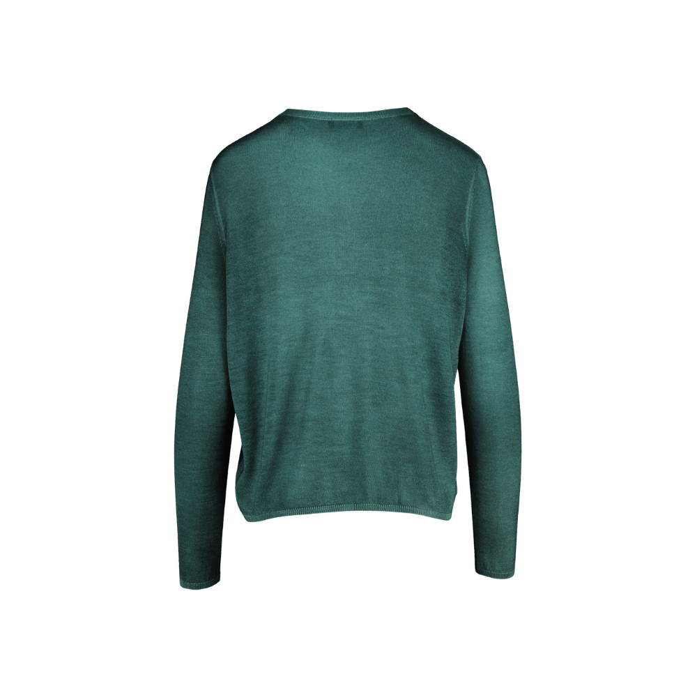 Avant Toi Hand-Painted Cashmere Silk Round Neck Pullover in Menta – International designer fashion boutique Australia Riada Concept Woollahra