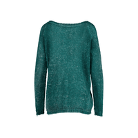 Avant Toi Hand-Painted Brushed Linen Boat Neck Pullover in Menta – International designer fashion boutique Australia Riada Concept Woollahra