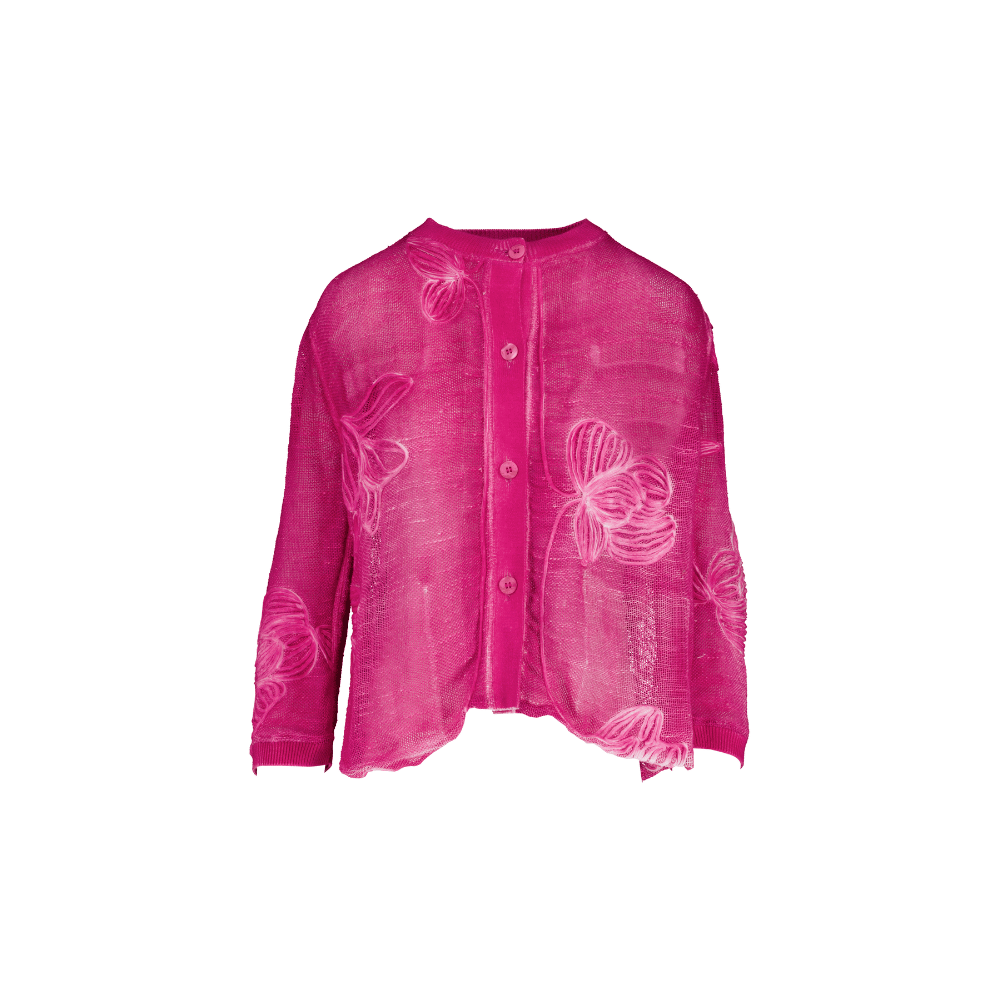 Avant Toi Hand-Painted Linen Cotton Net Embroidered Jacket in Sichuan – International designer fashion boutique Australia Riada Concept Woollahra