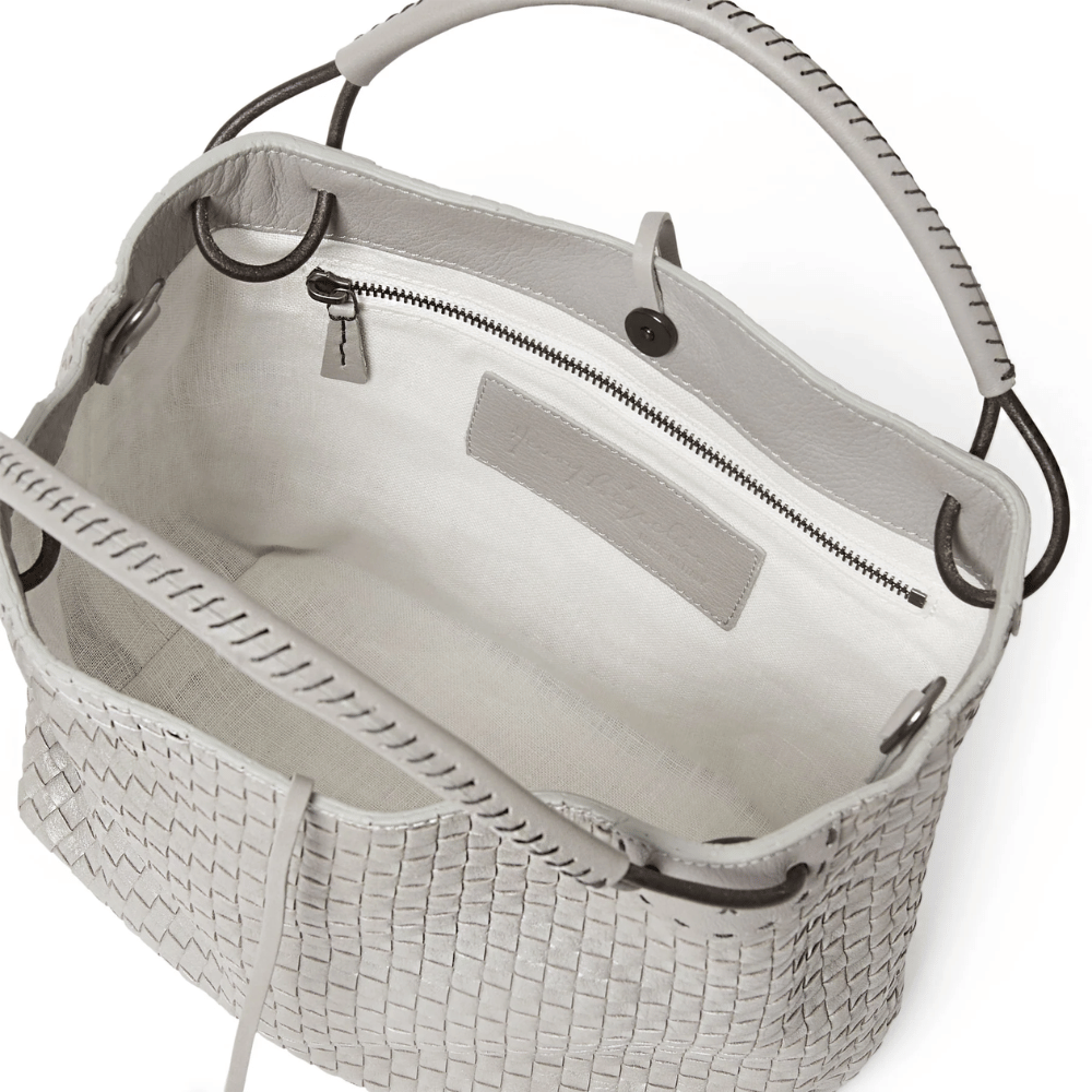 Henry Beguelin Small Size Daria Lace Intreccio Laminato Bag in Polvere BD5926 HENRY BEGUELIN Designer fashion handbags shop online and in store High End fashion boutique Sydney Australia Riada Concept