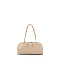 Bolla Bassa Softy Leather Shoulder Bag in Beige by Henry Beguelin, shoulder bag at Riada Concept, Woollahra Sydney
