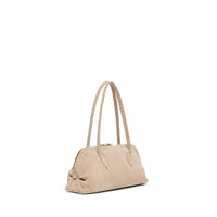 Bolla Bassa Softy Leather Shoulder Bag in Beige by Henry Beguelin, shoulder bag at Riada Concept, Woollahra Sydney