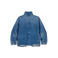 Frank & Eileen Bantry denim barn jacket in 1978 Wash medium blue denim, back view