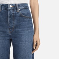 FRAME Bow High-Rise Barrel Jeans in Acumen FRAME designer denim at Riada Concept luxury fashion boutique Woollahra Sydney Australia