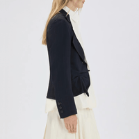 HIGH Everyday Couture Brazen Tailored Jacket in Navy and White - International designer fashion boutique Australia Riada Concept Woollahra