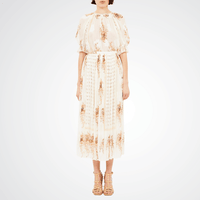 Ulla Johnson Brion Long Pleated Skirt in Alabaster ULLA JOHNSON Designer fashion shop online and in store High End fashion boutique Sydney Australia Riada Concept