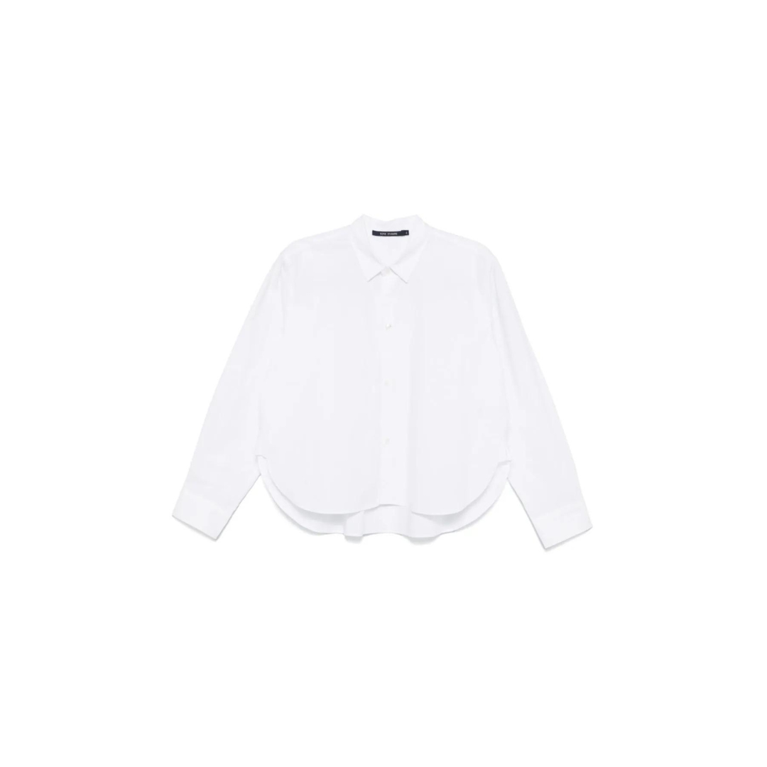 Brit Cropped Shirt in White