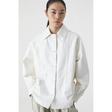 Leather Overshirt in White