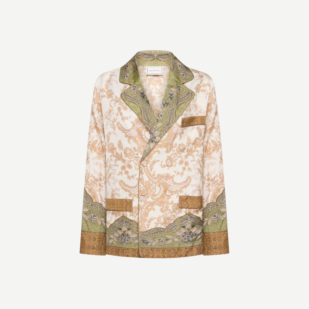 CIALDA Ventaglio di Muschio Silk Jacket