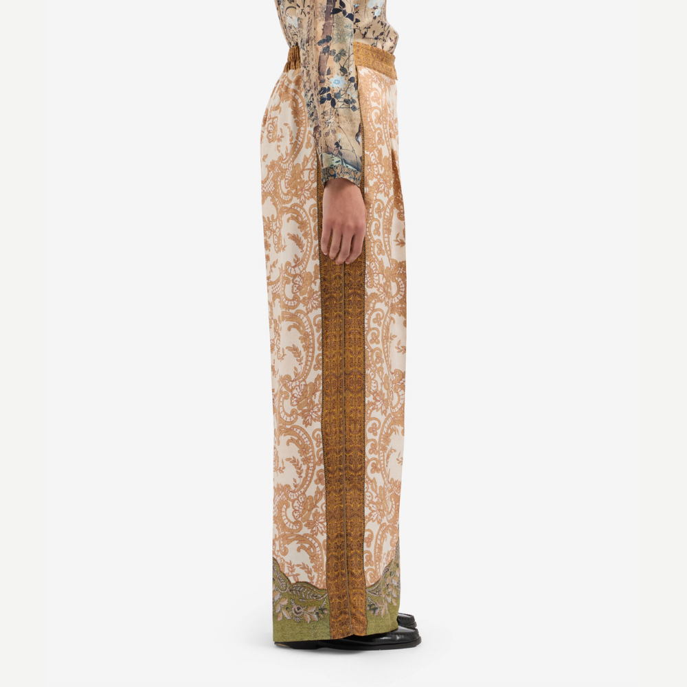 Pierre-Louis Mascia CIALDA Paisley di Seta Silk Trousers