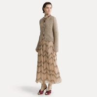 Forte Forte Cashmere Silk Mohair Cardigan Mandorla – International designer fashion boutique Australia Riada Concept Woollahra