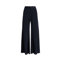 HIGH Everyday Couture Caught Out Palazzo Pants in Navy Blue Pinstripe - International designer fashion boutique Australia Riada Concept Woollahra