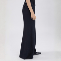 HIGH Everyday Couture Caught Out Palazzo Pants in Navy Blue Pinstripe - International designer fashion boutique Australia Riada Concept Woollahra
