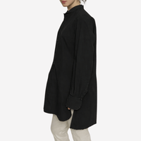 Hannoh Wessel Charles Oversized Cotton Shirt in Black - International designer fashion boutique Australia Riada Concept Woollahra