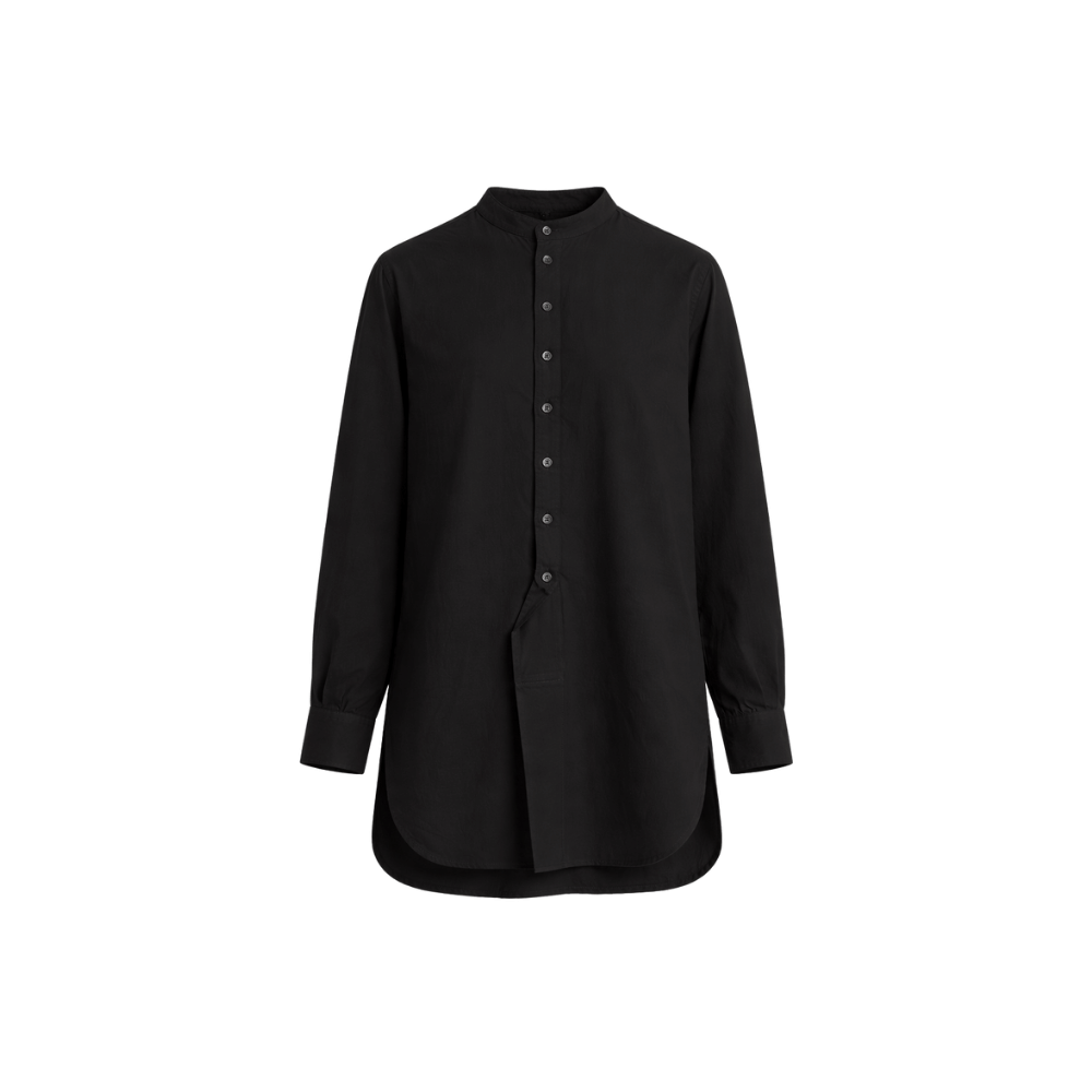 Hannoh Wessel Charles Oversized Cotton Shirt in Black - International designer fashion boutique Australia Riada Concept Woollahra