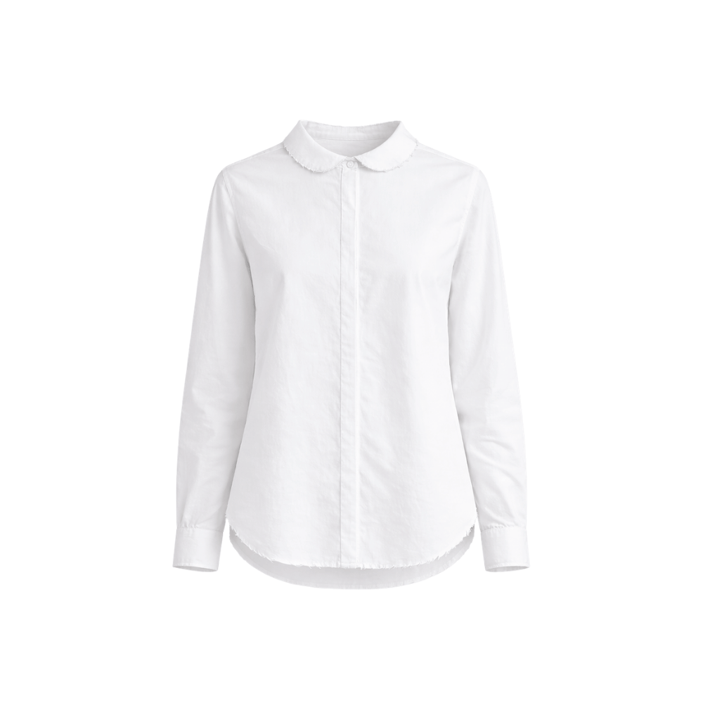 Hannoh Wessel Christina Cotton Shirt in White – International designer fashion boutique Australia Riada Concept Woollahra