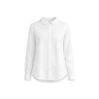 Hannoh Wessel Christina Cotton Shirt in White – International designer fashion boutique Australia Riada Concept Woollahra
