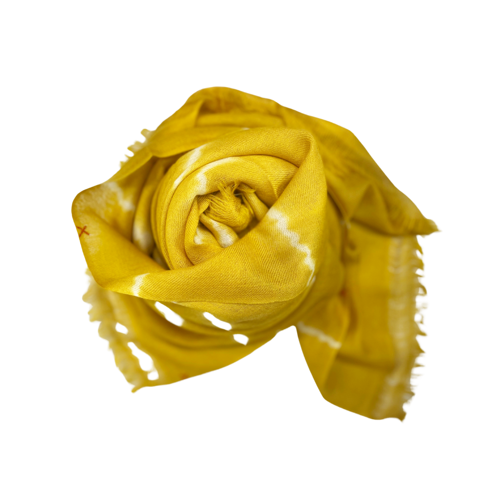 The Colorante scarf in mustard natural