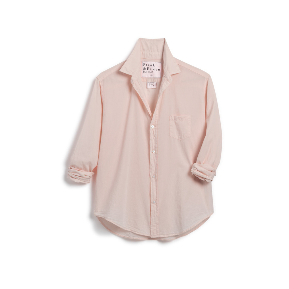 Eileen Relaxed button-up shirt in poplin ballerina