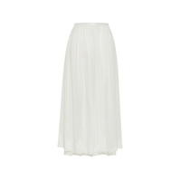 Forte Forte Embroidered Cotton Silk Voile Shirt in Bianco – International designer fashion boutique Australia Riada Concept Woollahra