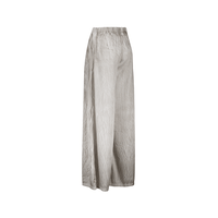 Avant Toi Crumpled Stretch Silk Palazzo Pants in Fango - International designer fashion boutique Australia Riada Concept Woollahra