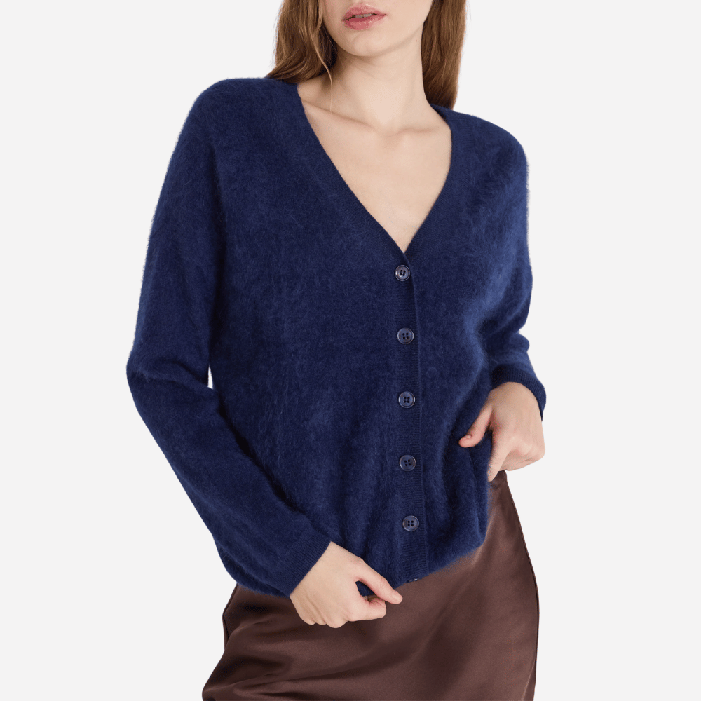 Absolut Cashmere Deborah V-Neck Cardigan in Navy – International designer fashion boutique Australia Riada Concept Woollahra